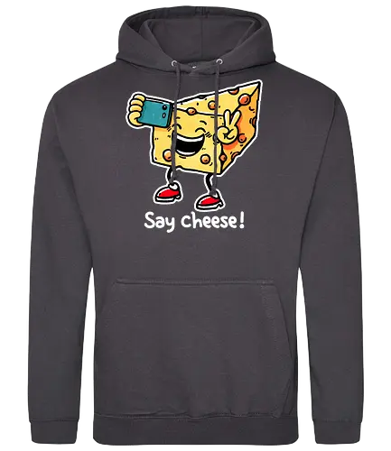 Say Cheese - cheese, käse, camera, Smile - Standard Hoodie