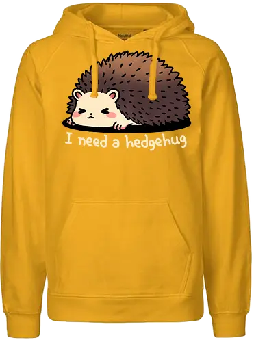 Hedgehug - igel, hug, umarmung, hedgehog - Fairtrade Hoodie