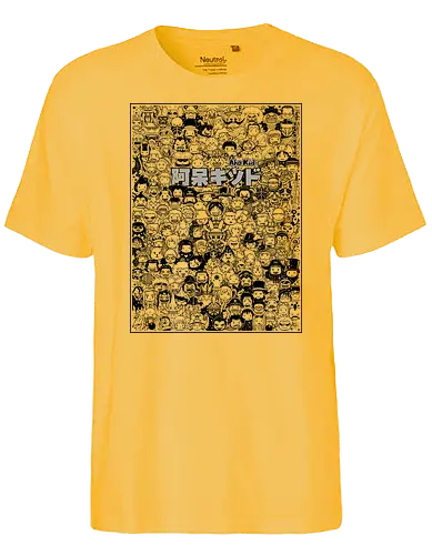 Doodle Art OP Characters - piece, pirate, anime, manga, chibi - Fairtrade T-Shirt