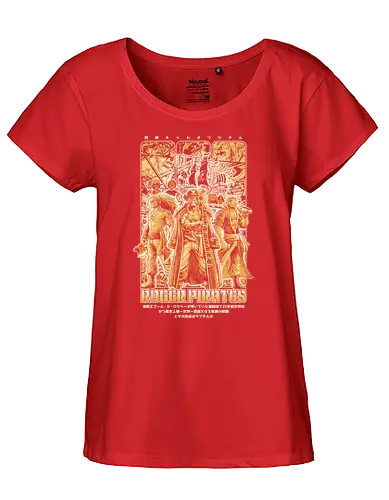Roger Pirates All Crew - pirate, piece, anime, manga - Fairtrade Girl Shirt