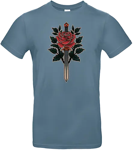 Blade of roses - tattoo, traditional - Standard T-Shirt