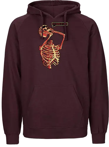 I'm losing my mind - skelett, skeleton, skull, hdless - Fairtrade Hoodie