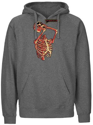 I'm losing my mind - skelett, skeleton, skull, hdless - Fairtrade Hoodie