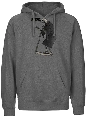 I love my job - skelett, skeleton, job, rper - Fairtrade Hoodie
