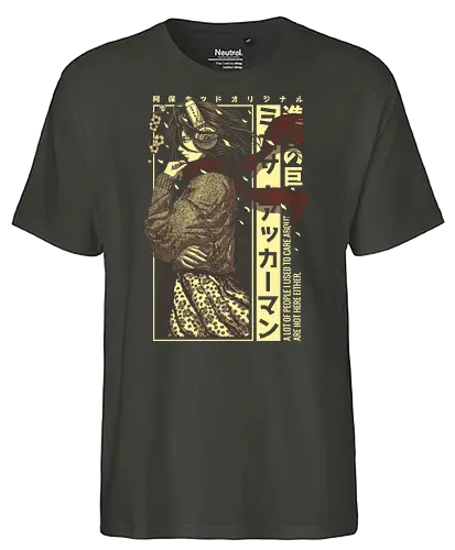 Mikasa Sad Girl - attack, titan, Mikasa, anime, manga - Fairtrade T-Shirt