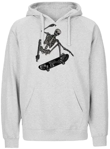 Skating Skele - Skating, skeleton, skelett - Fairtrade Hoodie