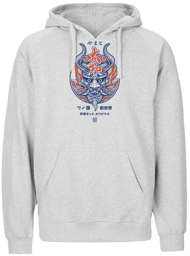 Yamato Oni Mask - piece, pirate, anime, manga - Fairtrade Hoodie