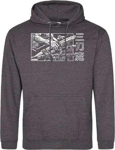 Santoryu - piece, pirate, Zoro, samurai - Standard Hoodie