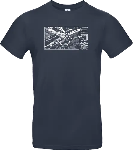 Santoryu - piece, pirate, Zoro, samurai - Standard T-Shirt