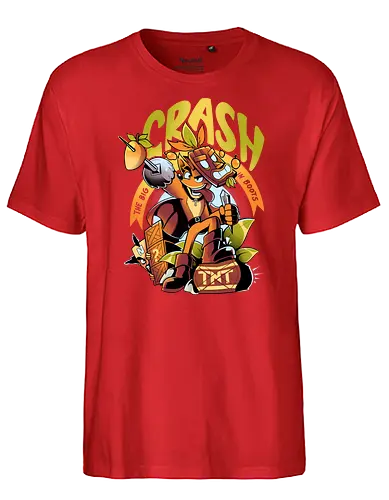 Crash in Boots - crash, cat, kitty, boots - Fairtrade T-Shirt