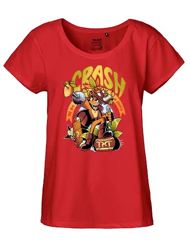Crash in Boots - crash, cat, kitty, boots - Fairtrade Girl Shirt
