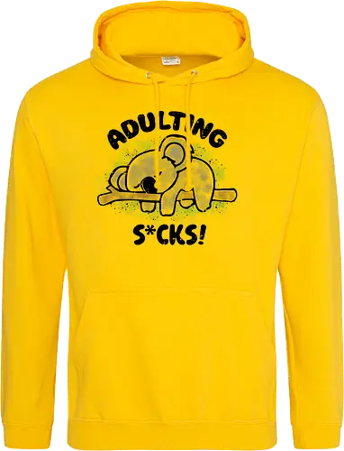 Adulting s*cks! black