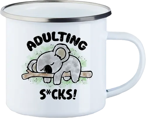 Adulting s*cks! black
