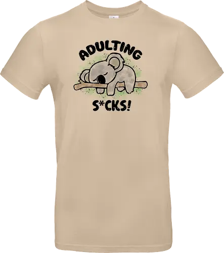Adulting s*cks! black