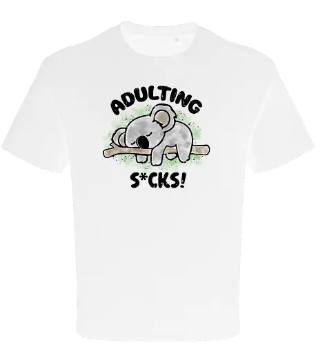Adulting s*cks! black