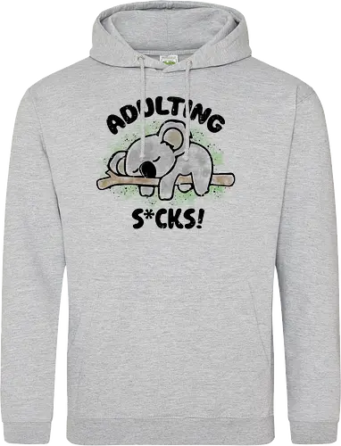 Adulting s*cks! black