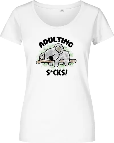 Adulting s*cks! black