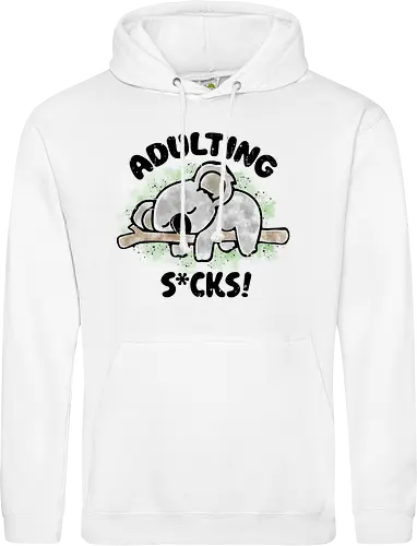 Adulting s*cks! black