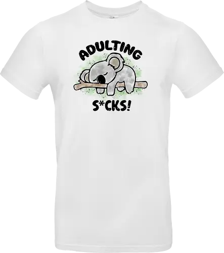 Adulting s*cks! black