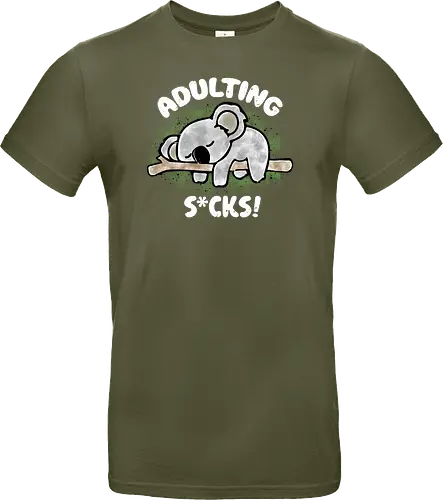 Adulting s*cks! white