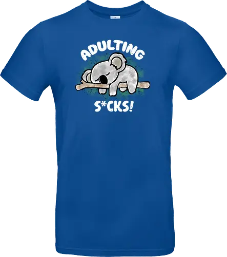 Adulting s*cks! white