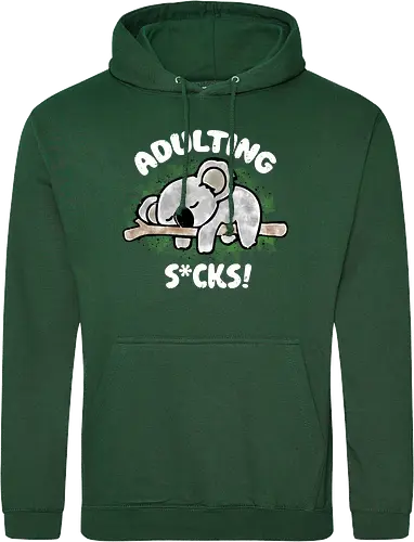 Adulting s*cks! white