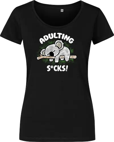Adulting s*cks! white