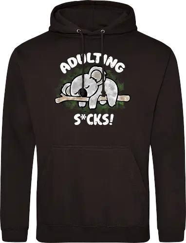 Adulting s*cks! white