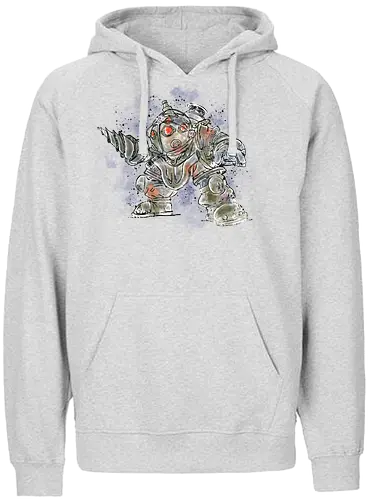 Watercolor Big Daddy - gaming, game, pc, Gaming, Gaming 2 - Fairtrade Hoodie