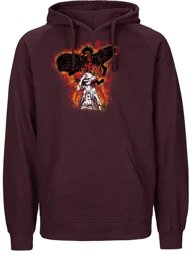 Watercolor Gr 5 - one, piece, luffy, Raffy, pirate, pirat - Fairtrade Hoodie