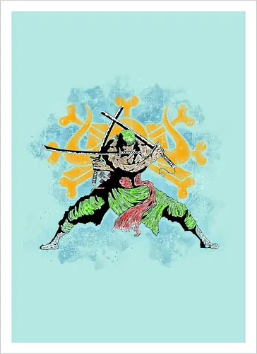Watercolor Samurai King