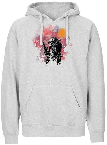 Watercolor Predator - predator, movie, hunter, alien - Fairtrade Hoodie