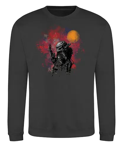 Watercolor Predator - predator, movie, hunter, alien - Sweatshirt