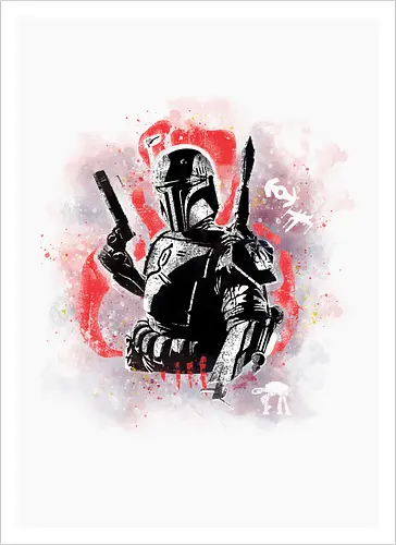 Watercolor Bounty Hunter