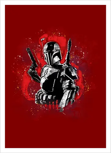 Watercolor Bounty Hunter