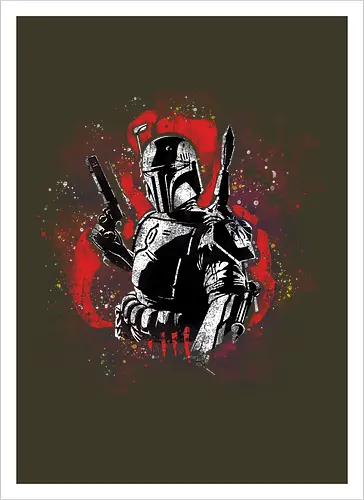 Watercolor Bounty Hunter