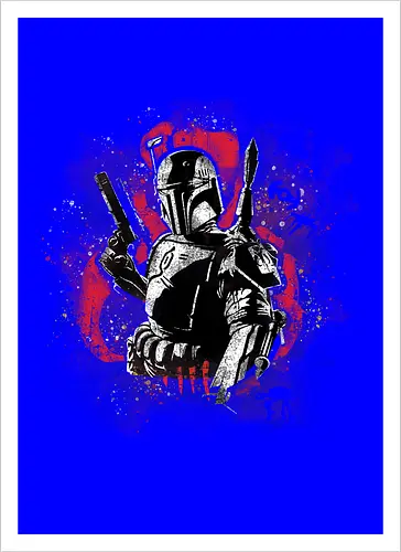 Watercolor Bounty Hunter
