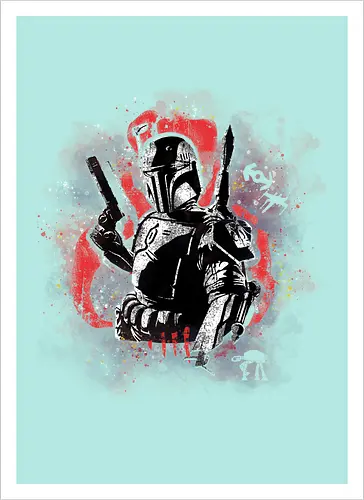 Watercolor Bounty Hunter