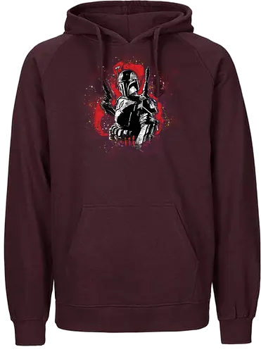 Watercolor Bounty Hunter - space opera - Fairtrade Hoodie