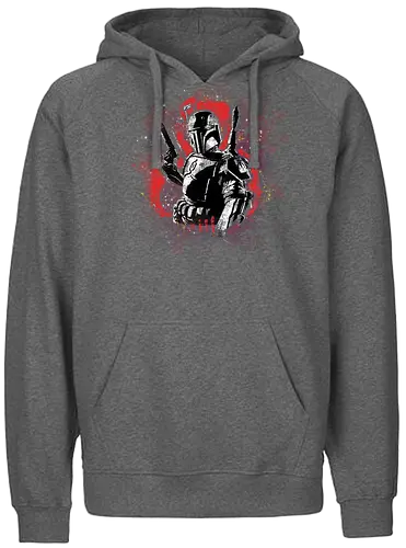 Watercolor Bounty Hunter - space opera - Fairtrade Hoodie