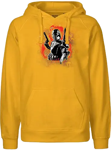 Watercolor Bounty Hunter - space opera - Fairtrade Hoodie