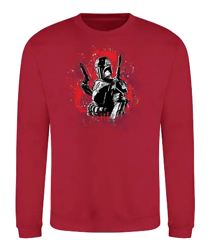 Watercolor Bounty Hunter - space opera - Sweatshirt