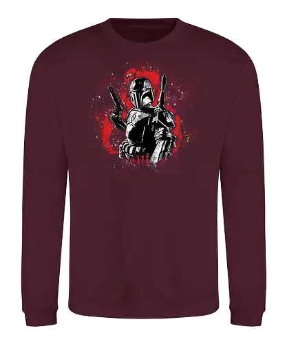 Watercolor Bounty Hunter - space opera - Sweatshirt