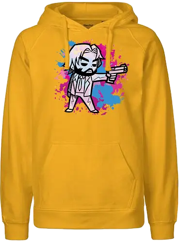 Watercolor John W. - reeves, john, Wick, Hitman, knu - Fairtrade Hoodie