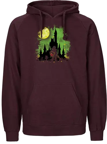 Watercolor  Warrior - gaming, classic gaming, warrior, Hero of Time - Fairtrade Hoodie