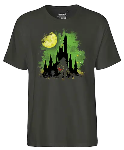 Watercolor  Warrior - gaming, classic gaming, warrior, Hero of Time - Fairtrade T-Shirt