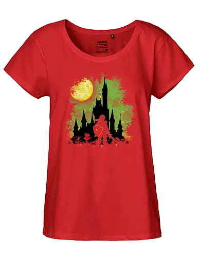 Watercolor  Warrior - gaming, classic gaming, warrior, Hero of Time - Fairtrade Girl Shirt