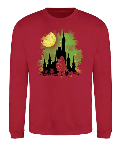Watercolor  Warrior - gaming, classic gaming, warrior, Hero of Time - Sweatshirt