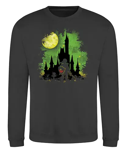 Watercolor  Warrior - gaming, classic gaming, warrior, Hero of Time - Sweatshirt