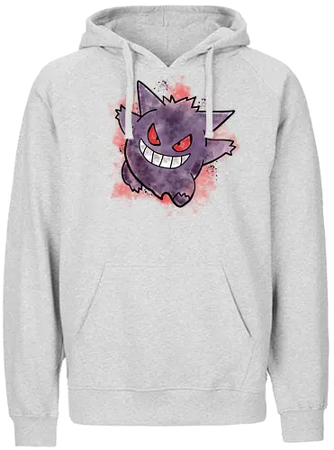 Watercolor Ghost - pocket, monster, geist, ghost - Fairtrade Hoodie